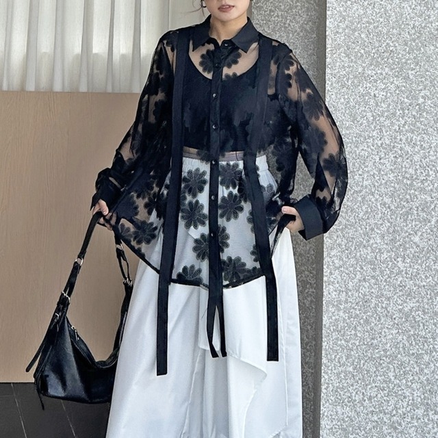 Flower Lace Shirt 01353