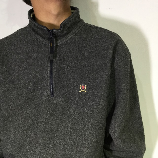 『送料無料』TOMMY HILFIGER 90s フリース プルオーバー グレー
