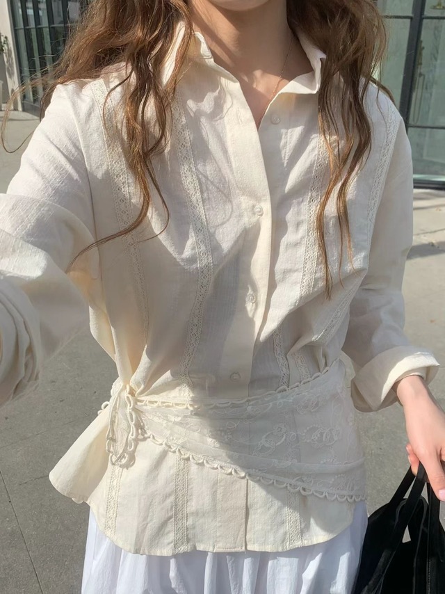 (予約) LIFFEY / Lace scarf 1color