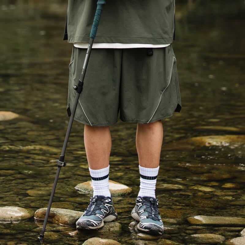 リフレクターライン付きスリットハーフパンツ setup対応 A18945