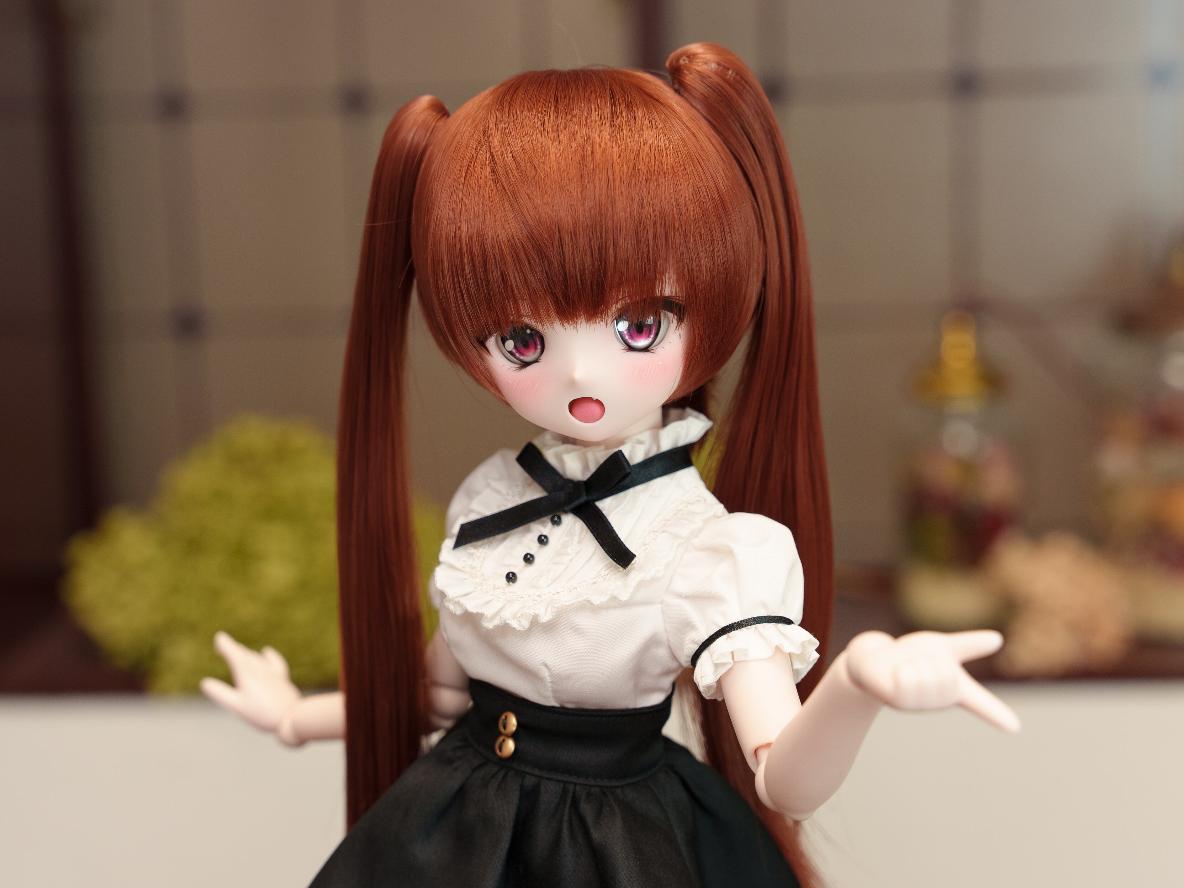 MDD対応OF【おしゃま全円ミニスカート（黒）】 MDD Outfit【Oshama