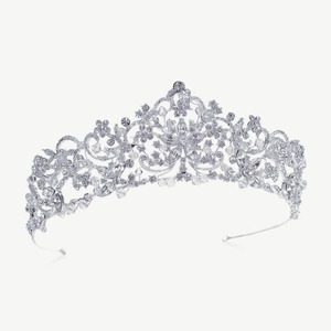 【レンタル】Ivory & Co. アイボリー・アンド・コー Arabella アラベラ ブライダルティアラ クリスタル シルバー 結婚式 アクセサリー (IC-T35-R)