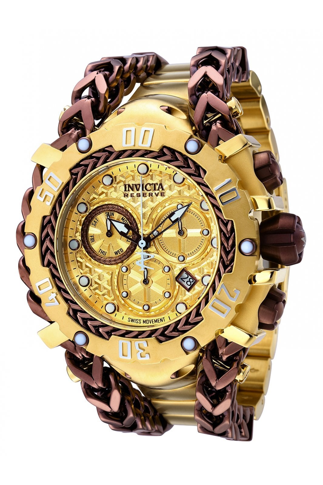 INVICTA インビクタ リザーブ ボルト クロノグラフ新品 IP×シェル加工