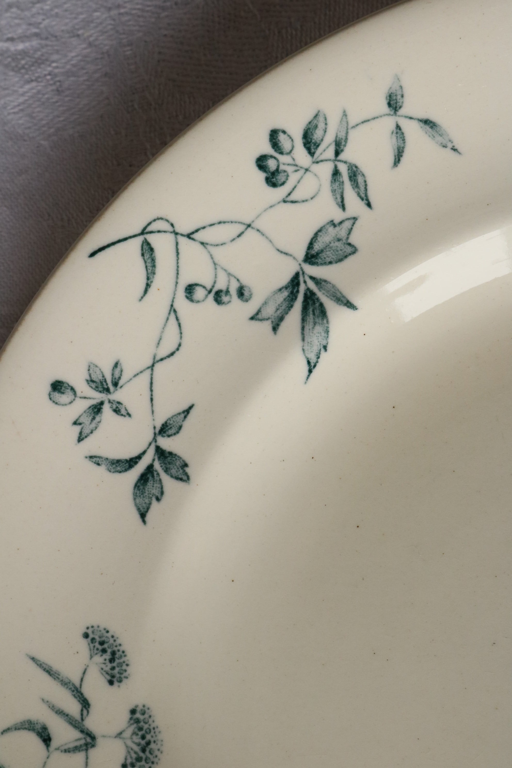 100%新品HOT フランス アンティーク デザート プレート longwy mignon