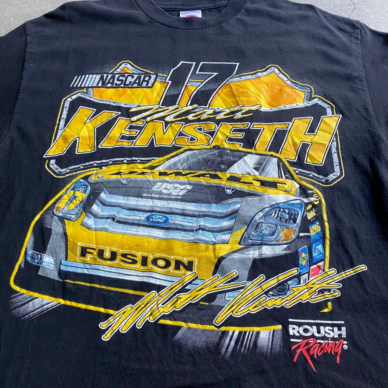 NASCAR ナスカー Matt KENSETH 両面プリント レーシングTシャツ メンズXL相当 古着 ブラック 黒  バックプリント【Tシャツ】【SA2204】【TS2206】【SS2207】 | cave 古着屋【公式】古着通販サイト