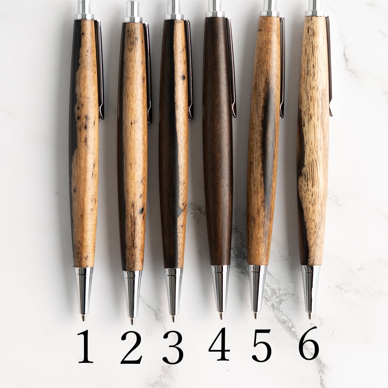 杢軸シャーペン】くろがき（黒柿） / 0.5mmシャープペンシル Penman003