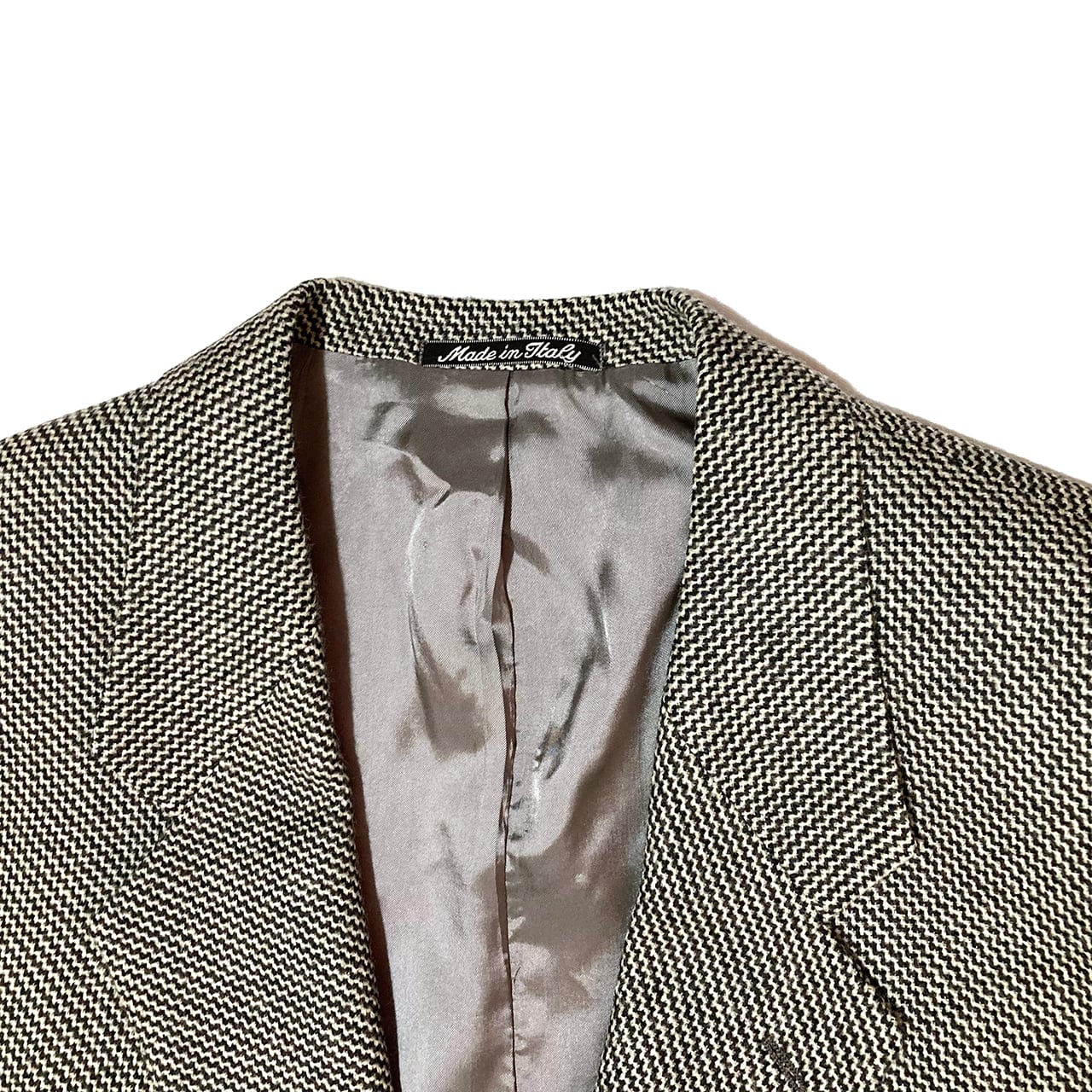 ENPORIO ARMANI MADE IN ITALY ジャケット 80'S EMPORIO ARMANI made in Italy Tweed Jacket 48 Light Gray