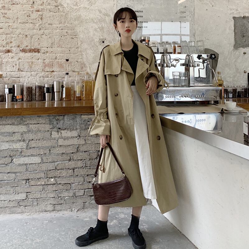 カーキジャケット スプリングオータムコート ロング 春物 秋物 スーパーモール27722698688