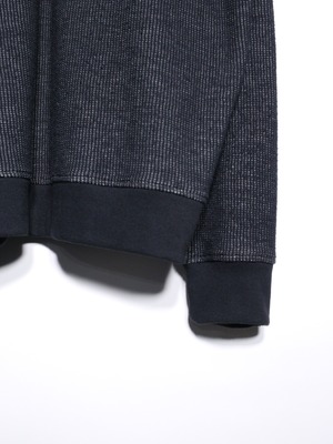 XXL 刺繍 logo wappen thermal zip-up hoodie