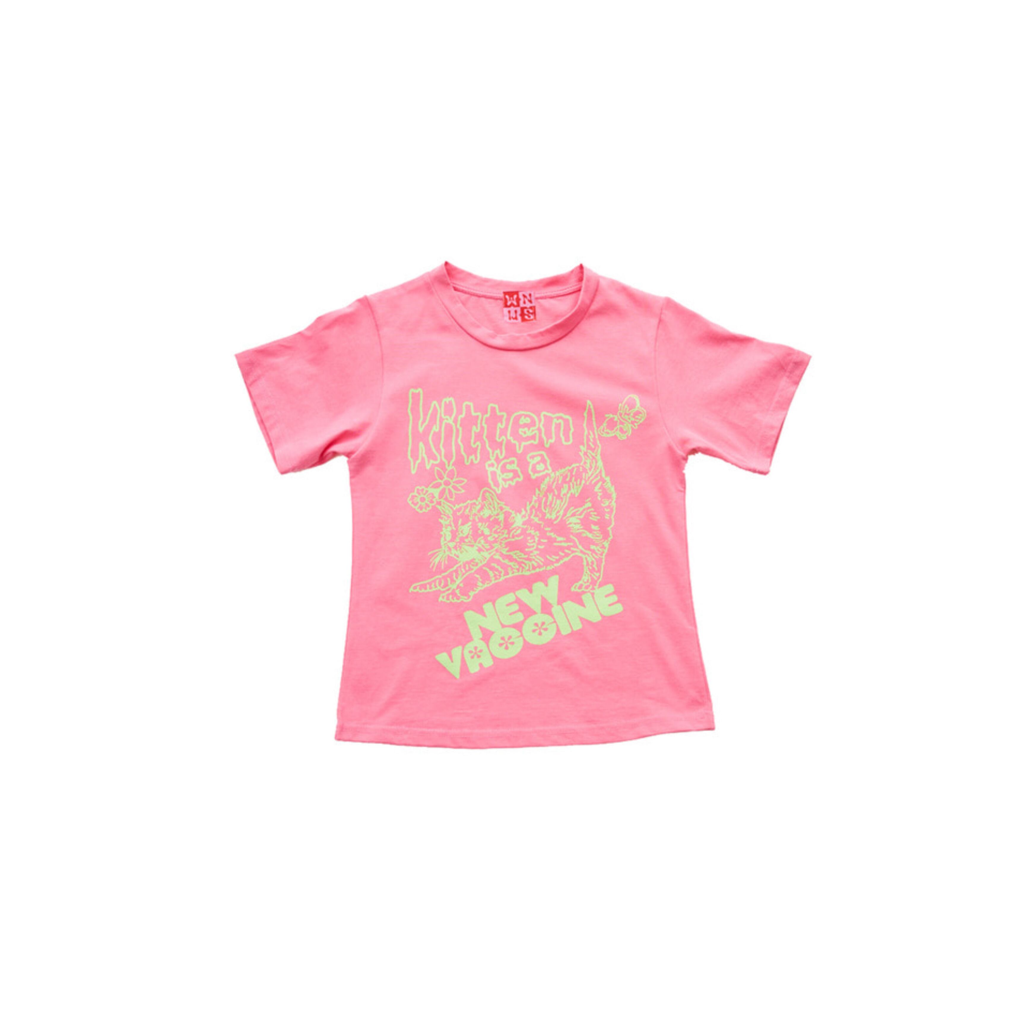 [WHYNOTUS] kitten tee - pink 正規品 韓国ブランド 韓国代行 韓国ファッション 韓国通販 Tシャツ | BONZ  (韓国ブランド 代行) powered by BASE