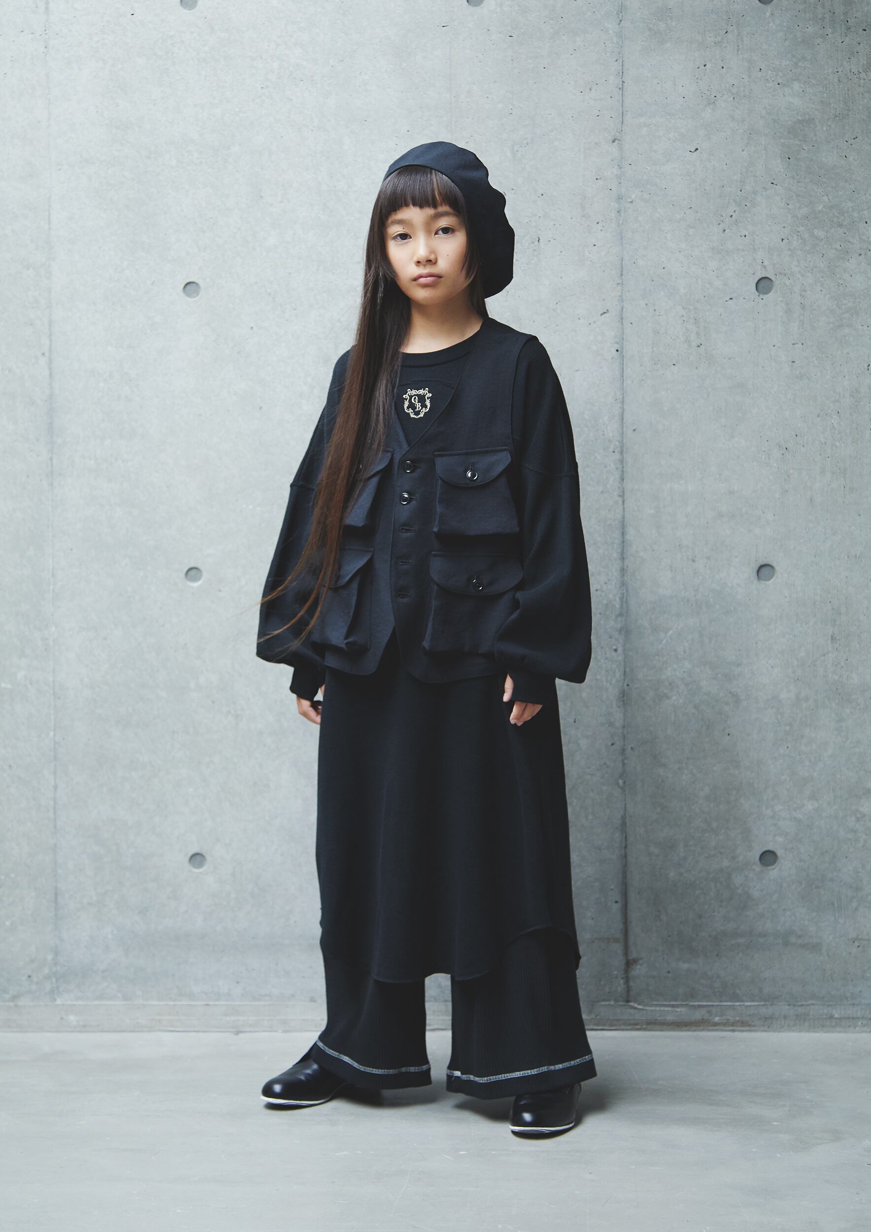 Pocket Vest_S/Mサイズ | GRIS BLACK