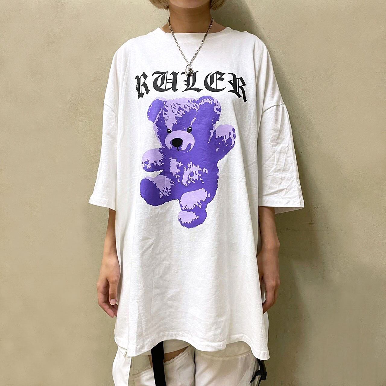 FACT ロンT XLサイズ パープル 新品未開封 POPUP限定 送料無料】パープルベア BIG Tシャツ | VOLCAN&APHRODITE