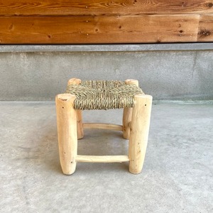 Moroccan wooden mini chair モロッコ ドームミニ木椅子 w24×22.5cm×h22cm ④