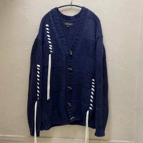 SHOOP シュープ 21AW　MORI CARDIGAN モリカーディガン　SIZEM ネイビー　【代官山04】 | ブランド古着Brooch  powered by BASE