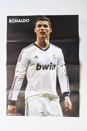 クリスティアーノ・ロナウド/ステファン・エル・シャーラウィ|サッカーポスター 大判 B2|レアル・マドリード × ACミラン 2010年代 欧州アタッカー対比