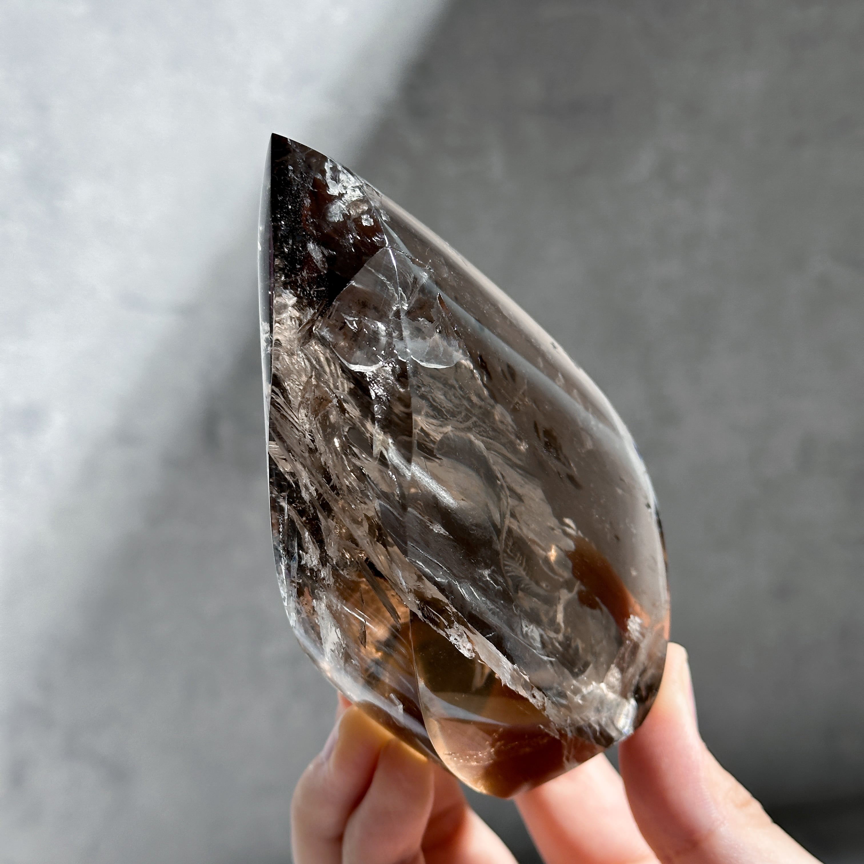 ミナスジェライス産スモーキークォーツ フレイム型 01◇Smoky Quartz