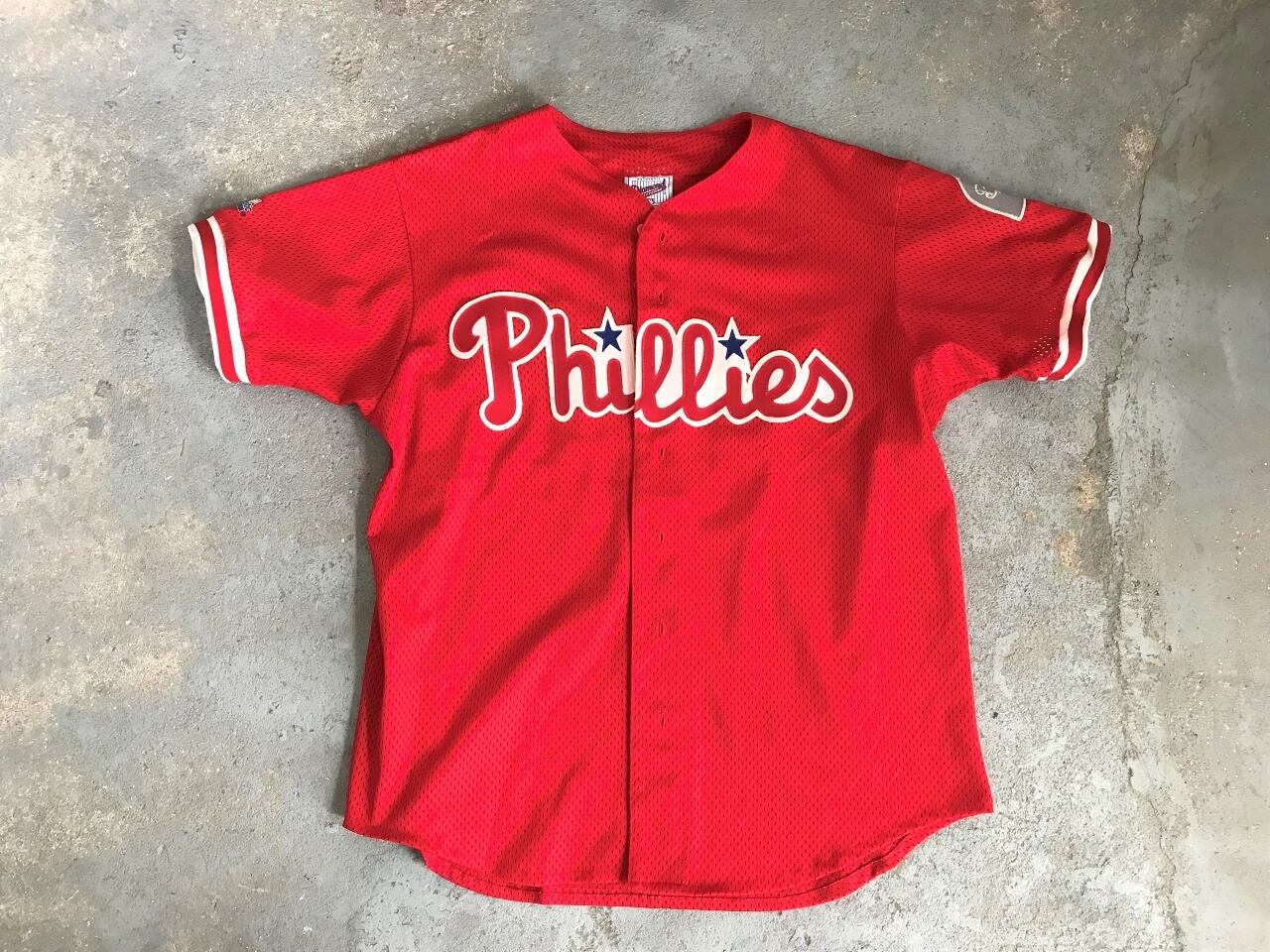 80~90s MAJESTIC baseball shirt "philadelphia phillies" MADE IN USA