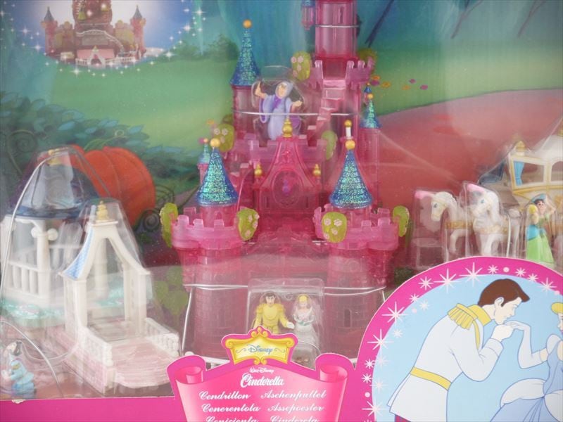 超美品　シンデレラ城　ピンククリスタル　箱付き完品　 ディズニー