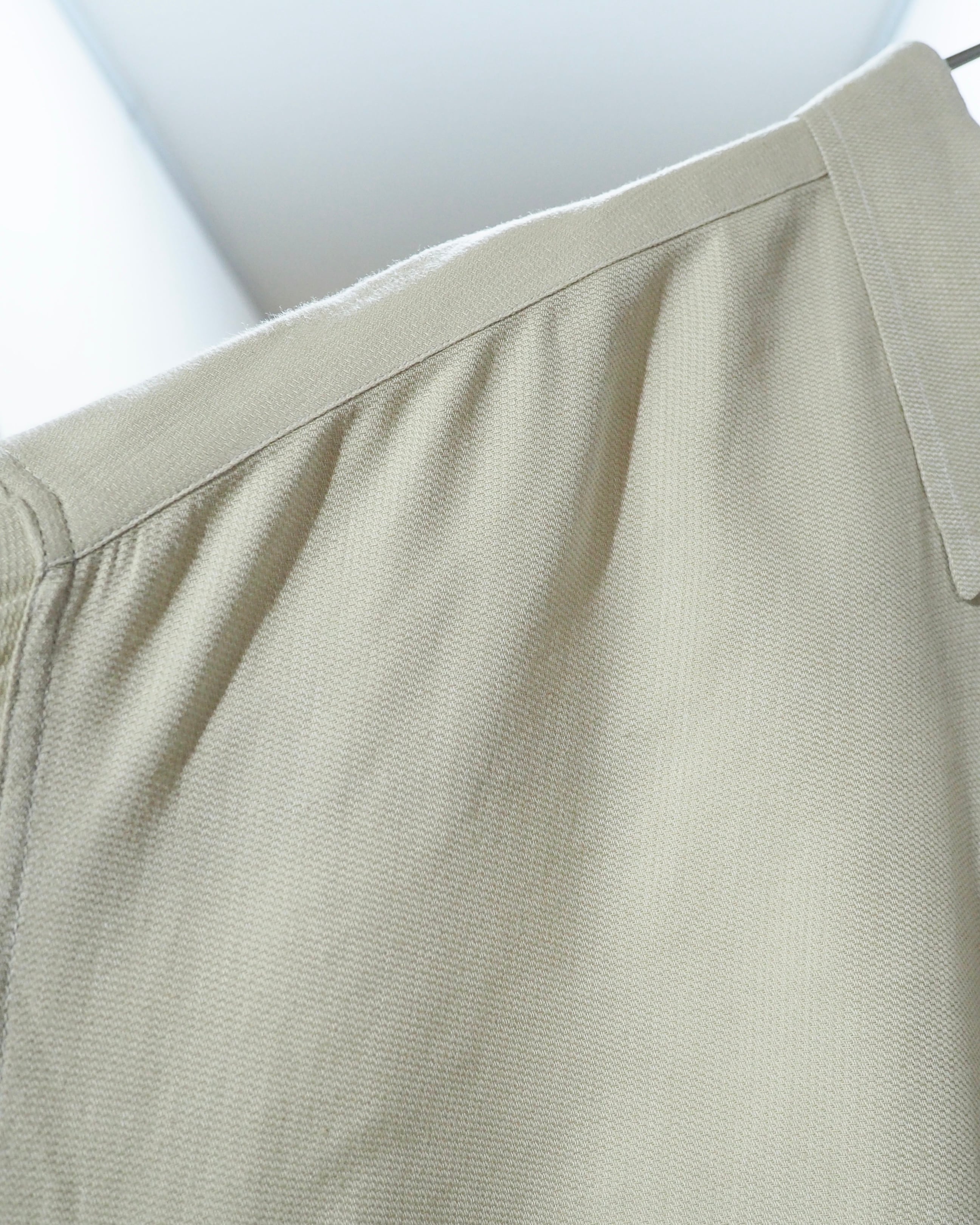 " Ermenegildo Zegna " Soft Ecru White Color vintage loose shirt