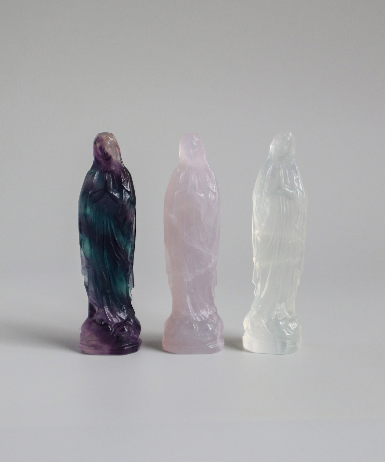Fluorite Virgin Mary