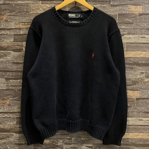 RALPH LAUREN COTTON SWEATER NAVY