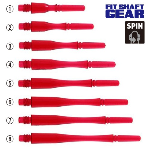 FIT GEAR  Hybrid [SPIN] Clear Red