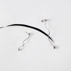 curved sliver earrings
