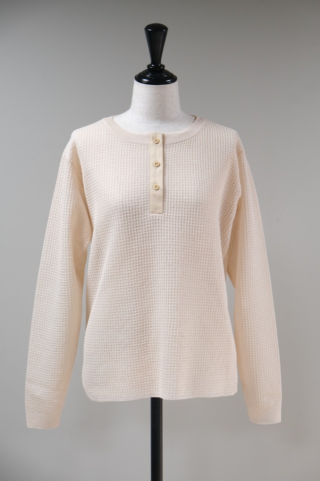 【kota gushiken】Anti-Thermal Sheer Knit -Beige-