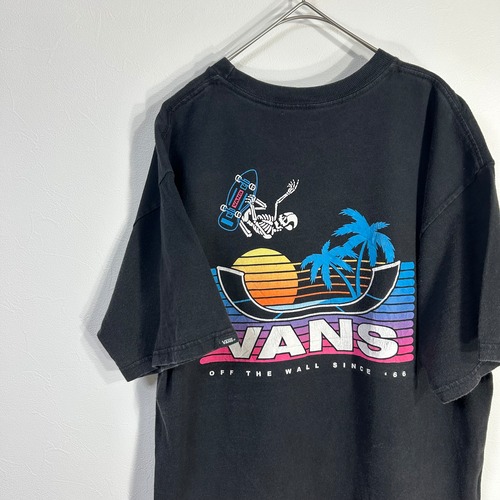 VANS ガイコツ スケート tシャツ