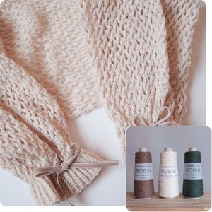 Robinで編むシンプルマーガレット(子ども)｜yumi さんコラボキット