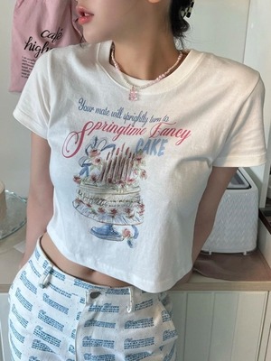 【即納商品】summer cake tee