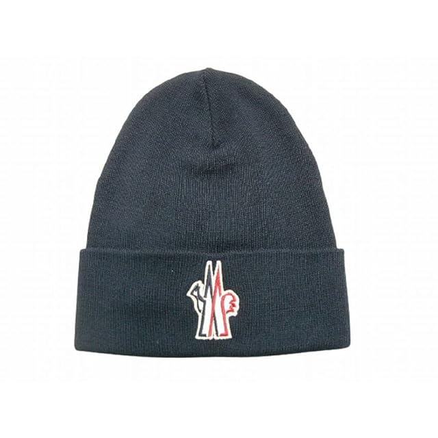 90s OLD STUSSY/Logo embroidery Long Beanie/Free/刺繍ロゴ/ロング