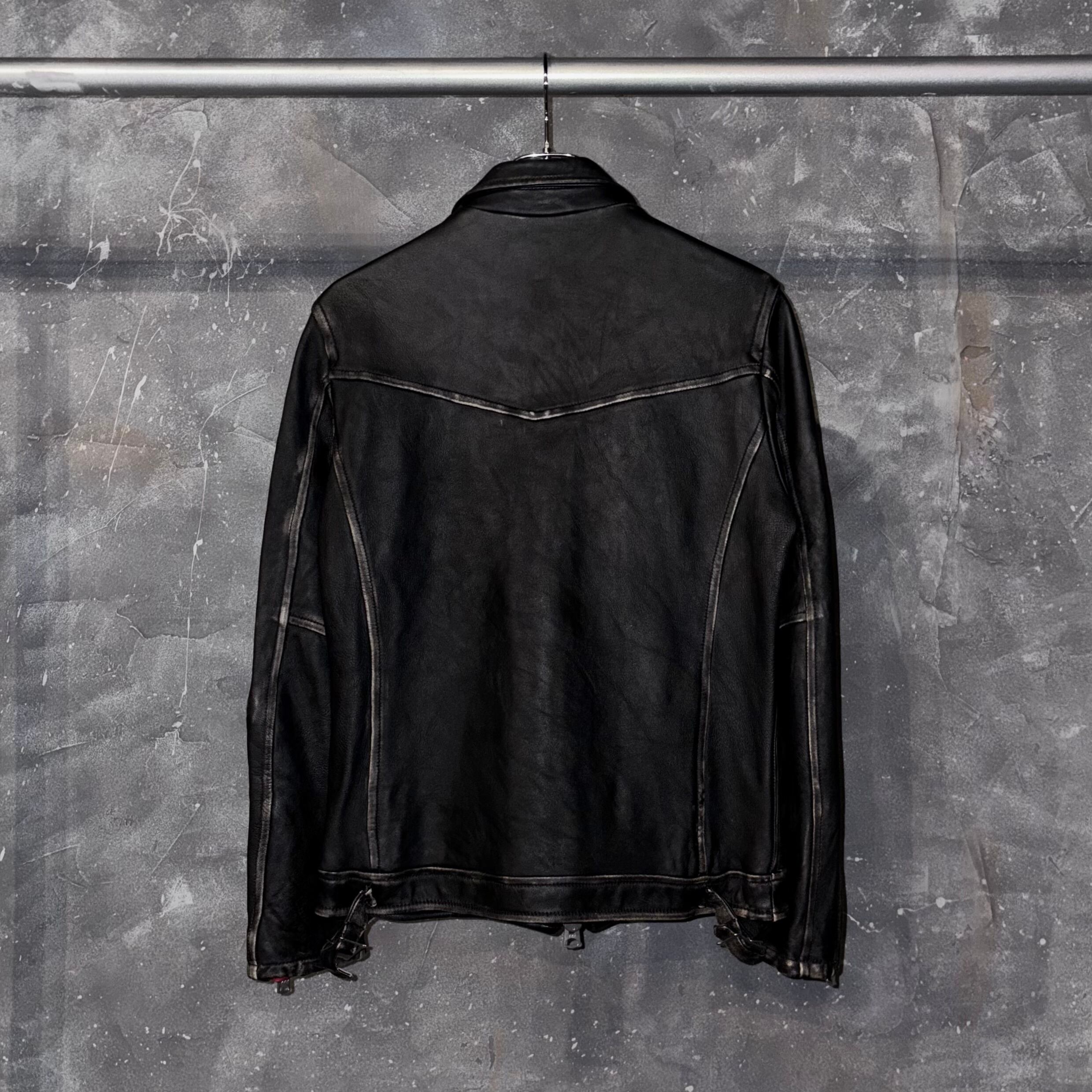 JACKROSE double zip lamb leather jacket | LeeLoo Koenji