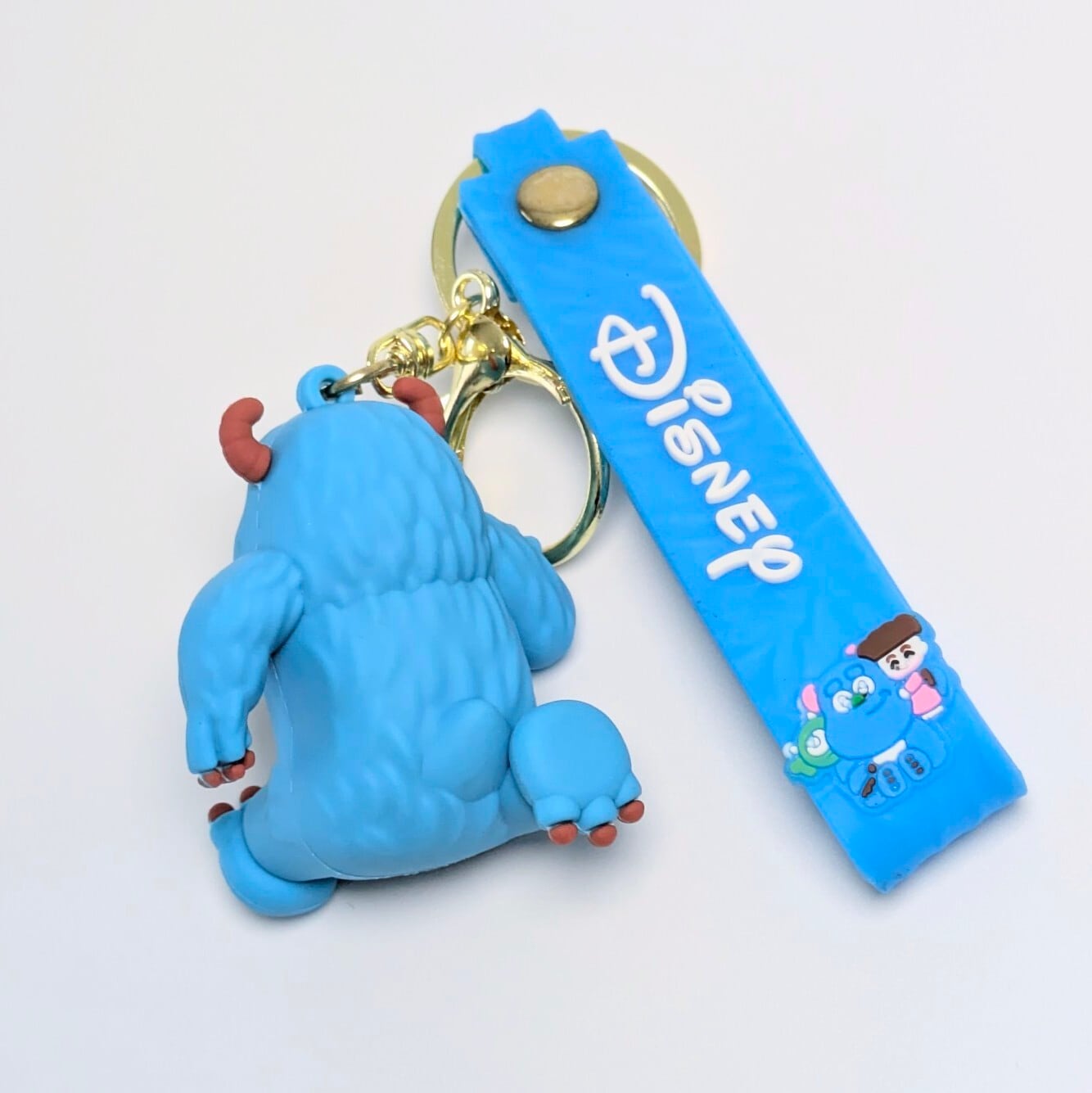【 Monsters, Inc.  ( モンスターズ・インク ) 】『 ジェームズ・P・サリバン / サリー 』 3D Rubber KeyHolder / 3Dラバーキーホルダー〚アメリカン雑貨 アメトイ〛
