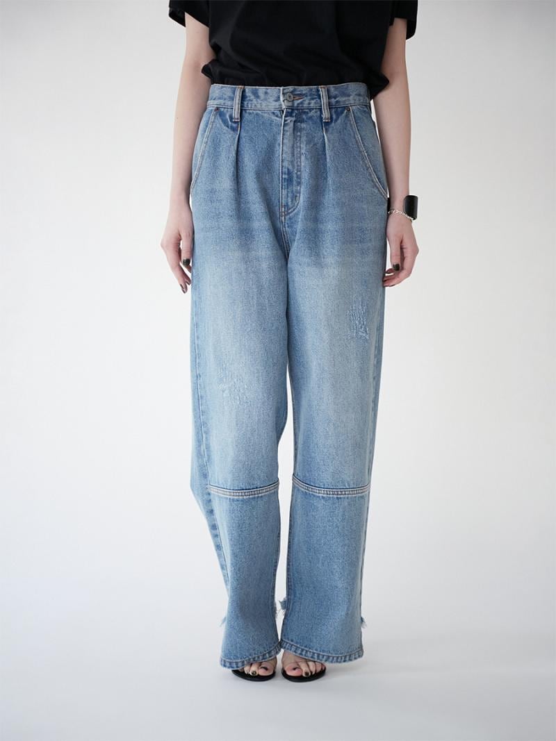 新品 イエン YENN HIGH RISE TUCK WIDE PANTS 38 YENN 】HIGH RISE TUCK WIDE PANTS | valance 福井｜レディース