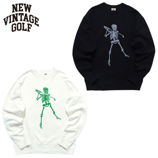 NEW VINTAGE GOLF ニュービンテージゴルフ スウェット NVG Skull Golfer Sweat Crew  NVG-0403