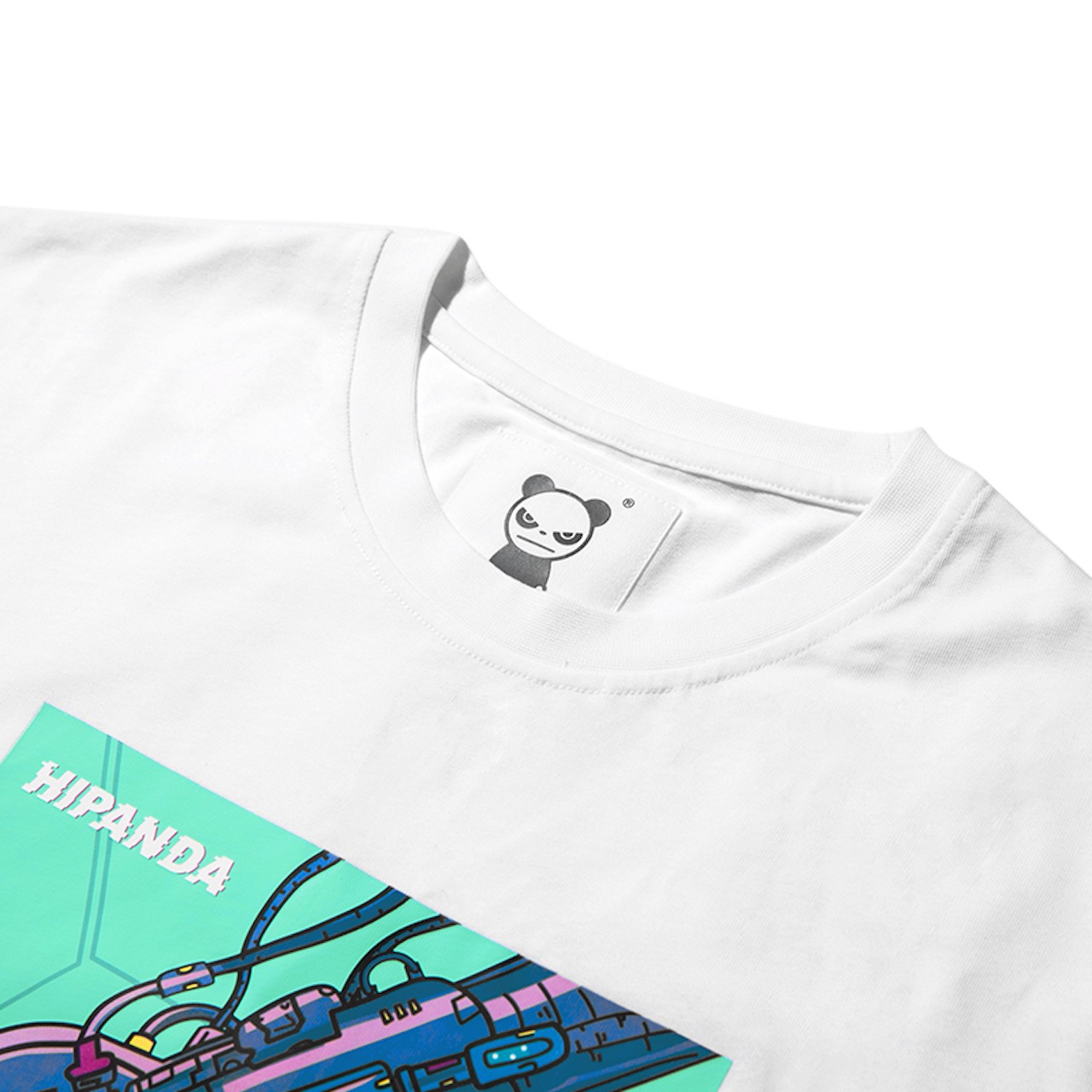 SALE【HIPANDA ハイパンダ】レディース サイボーグ プリント Tシャツ  WOMEN'S CYBORG PRINT SHORT SLEEVED T-SHIRT / WHITE・BLACK