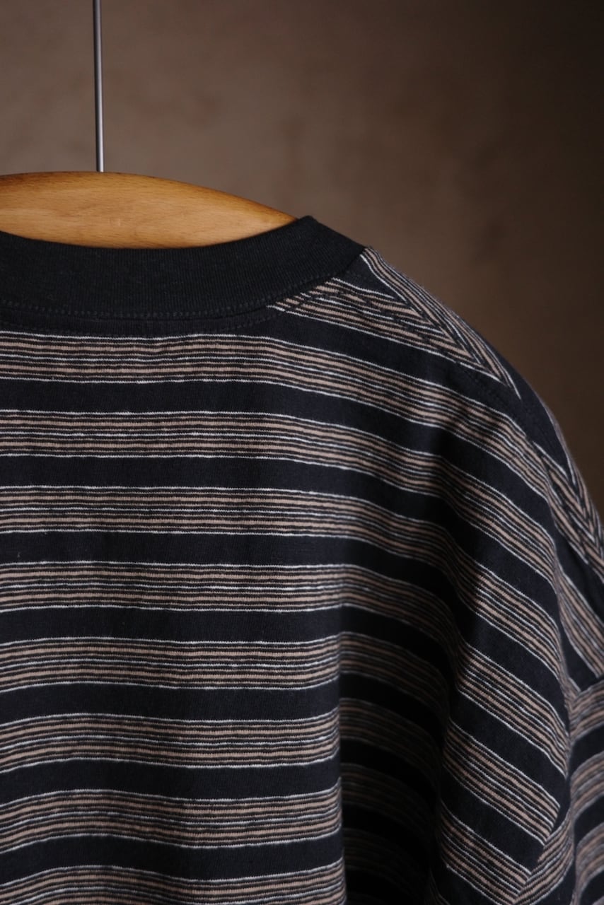 ENDS and MEANS / Horizontal Striped Tee | iremono