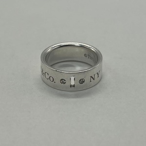 ティファニー TIFFANY&CO 2Pダイヤ ロック リング 6号 SV925