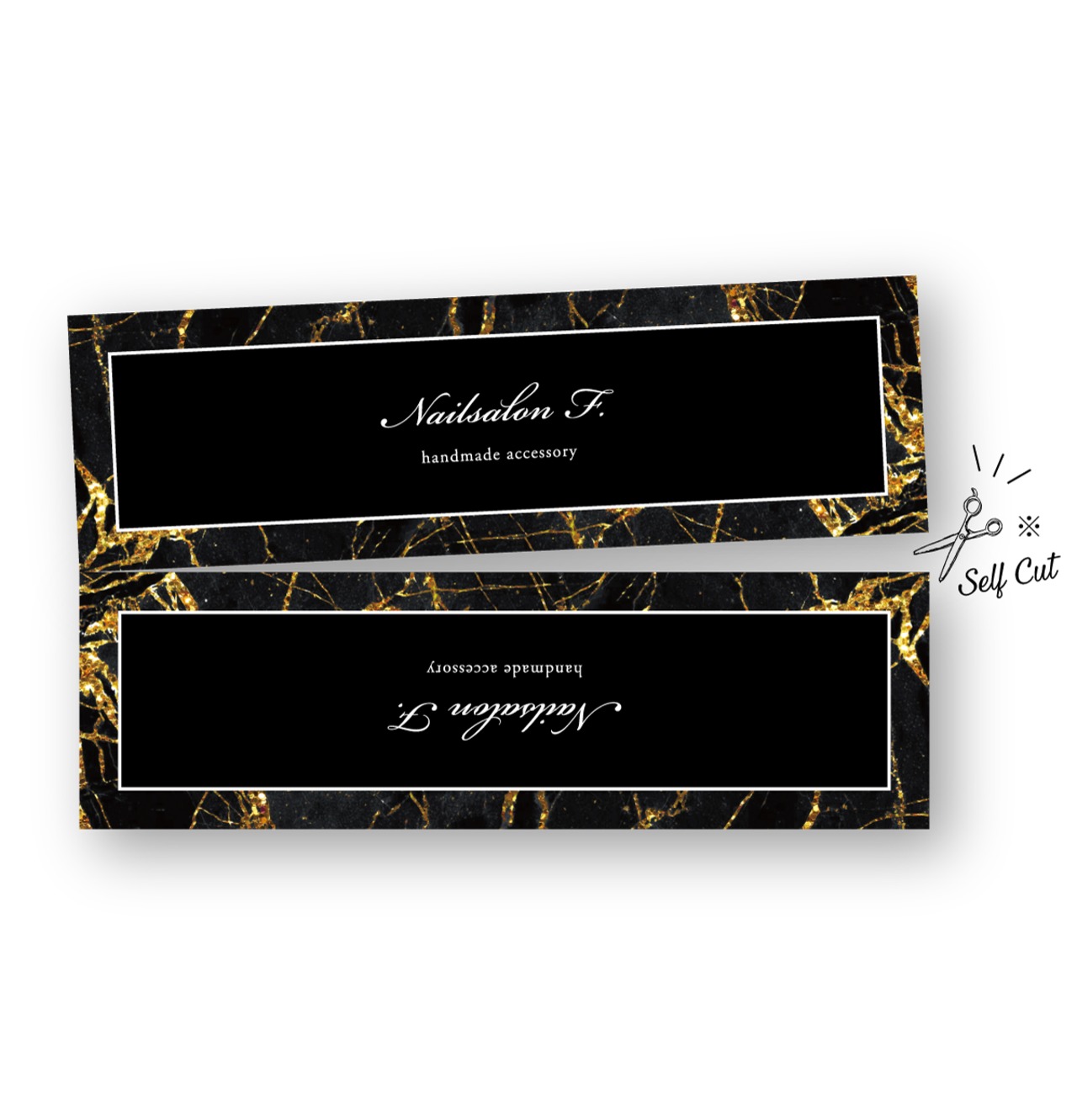 ゴールドライン × ブラック ｜ アクセサリー台紙 ｜ cd_00405_1