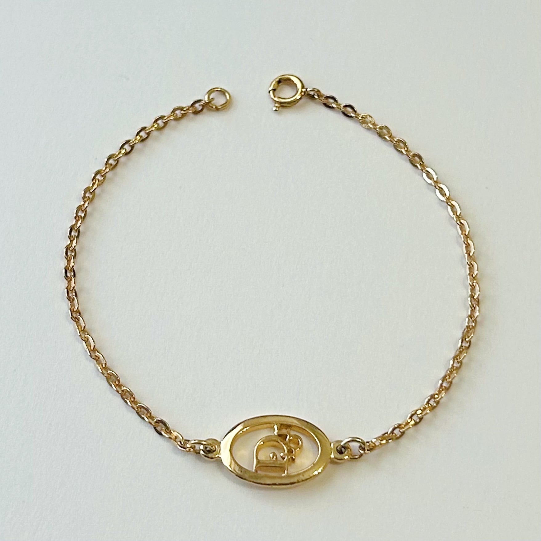 B6025】Christian Dior logo cut out bracelet/クリスチャンディオール 