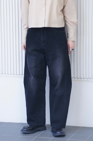 【SETTO】PANEL JEANS / BLACK