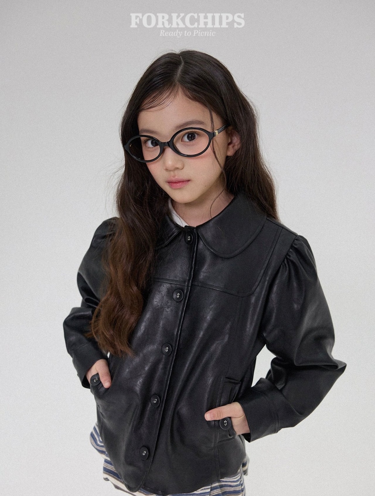 (ケース付）black［即納］ned fit glasses 26spring / FORK CHIPS
