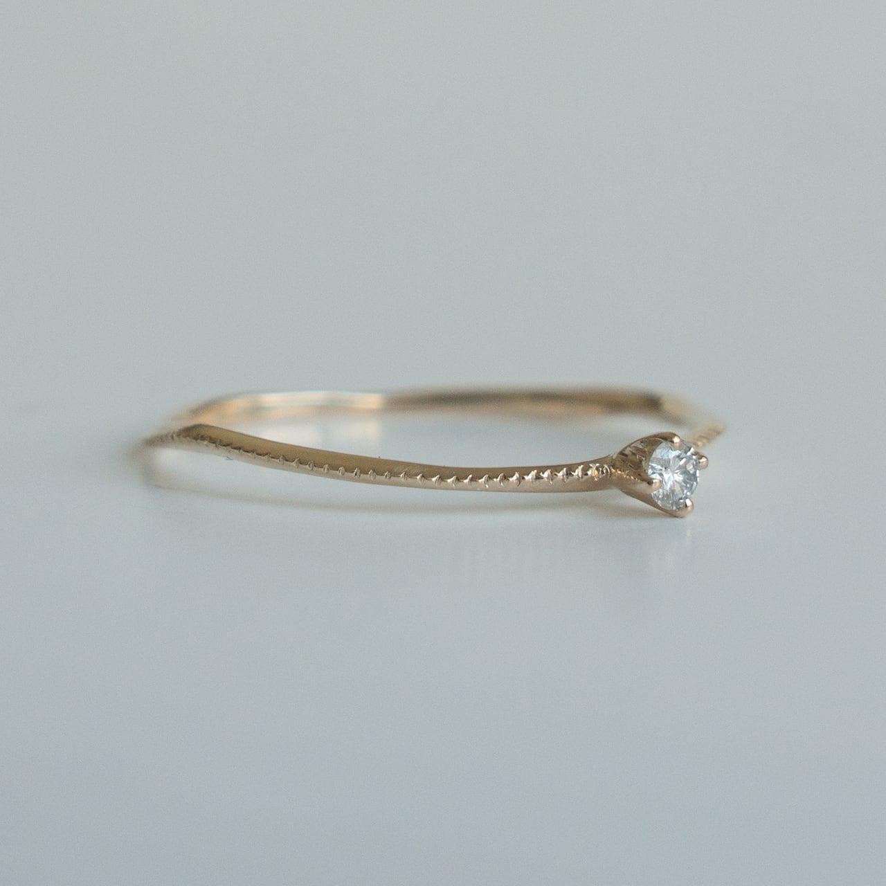 ディスク ダイヤモンド ミルリング K10 | Kumiko Taya jewelry