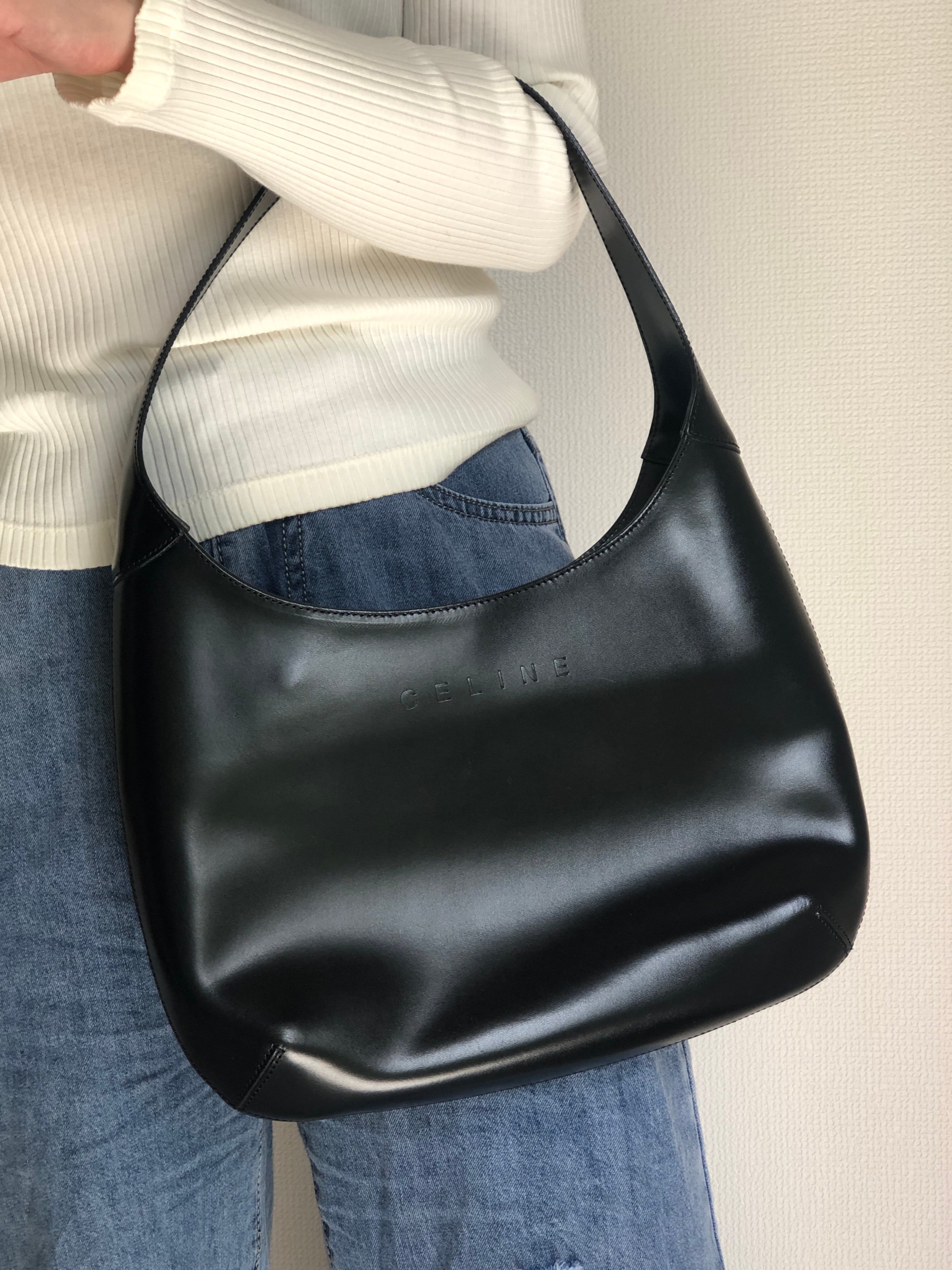 celine messenger bag black