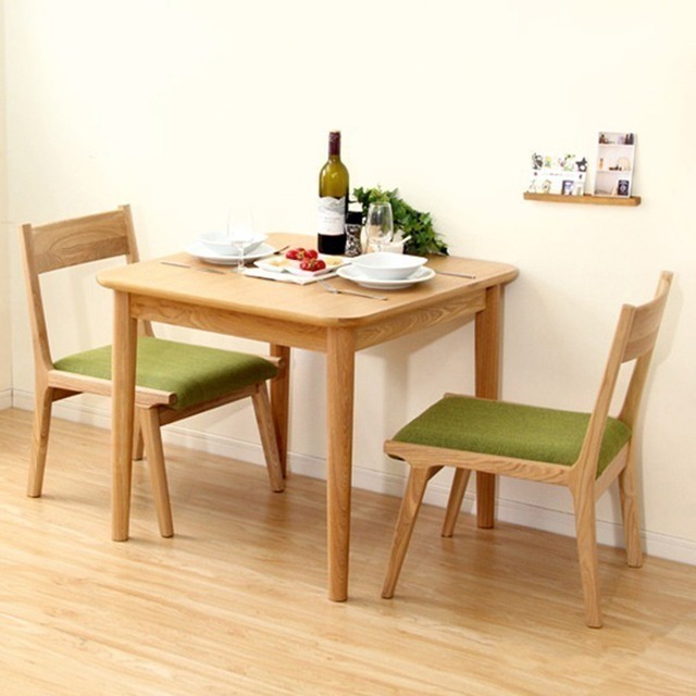 さわやかな背もたれ付き オシャレダイニング 3点セット テーブル チェア