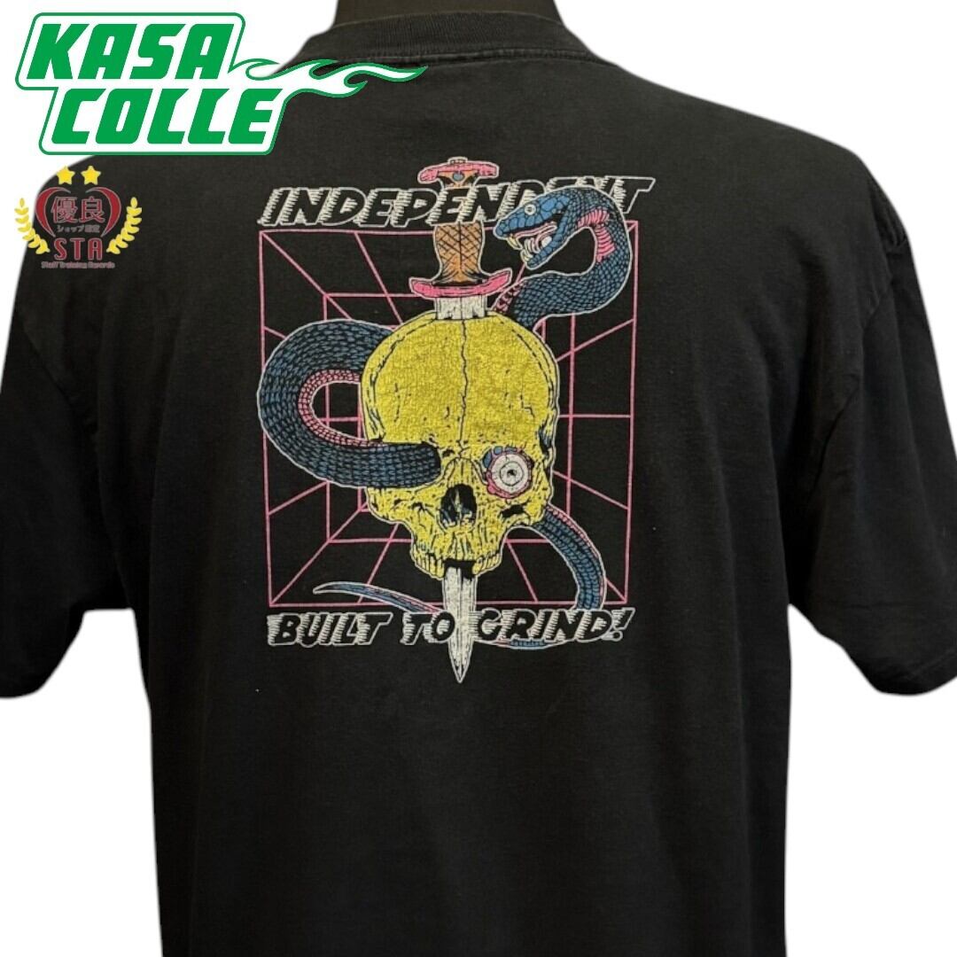 INDEPENDENT】インディペンデント Skull スカル Relic Vintage Tシャツ