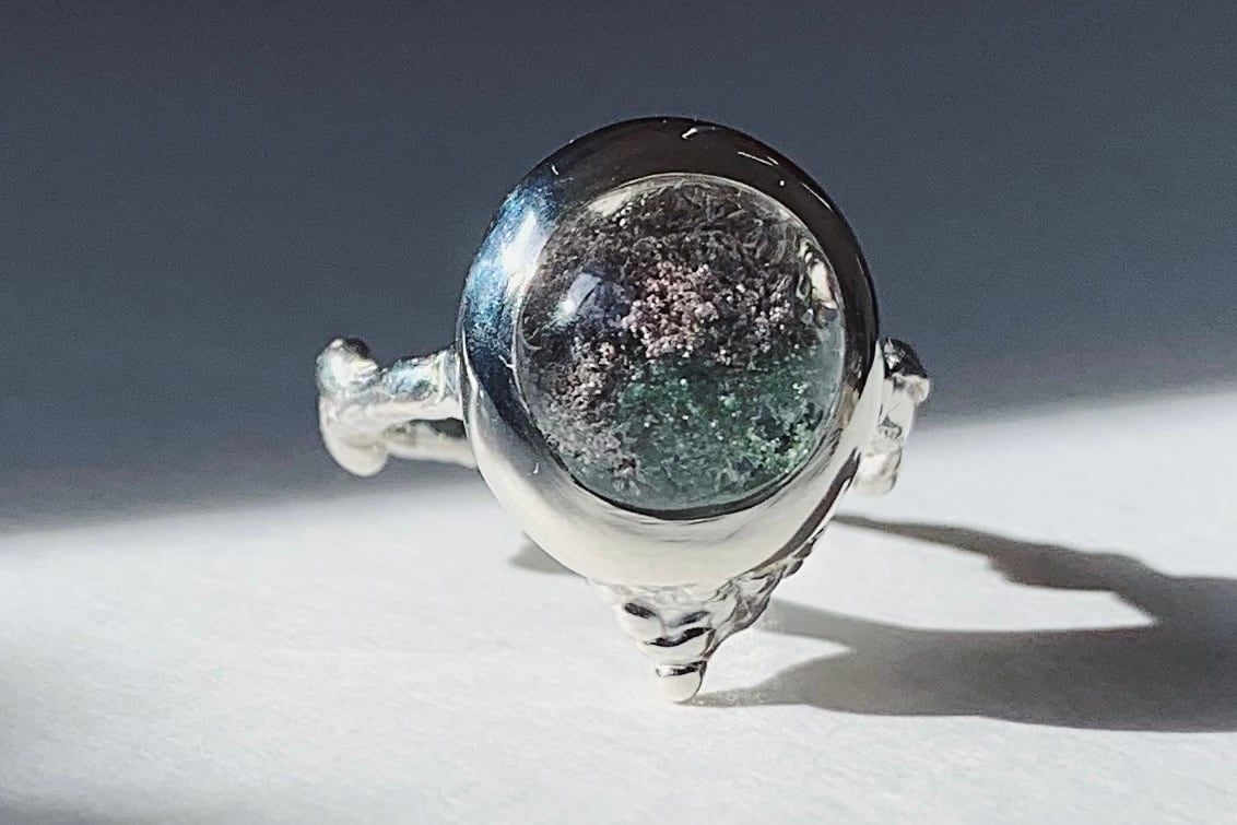 狭間 ガーデンクォーツ リング silver no.290