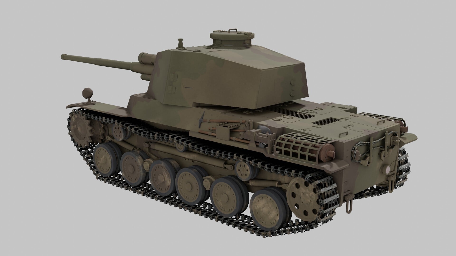 3DCGモデルシリーズ005「五式中戦車チリ」 | Sanetomo Shop