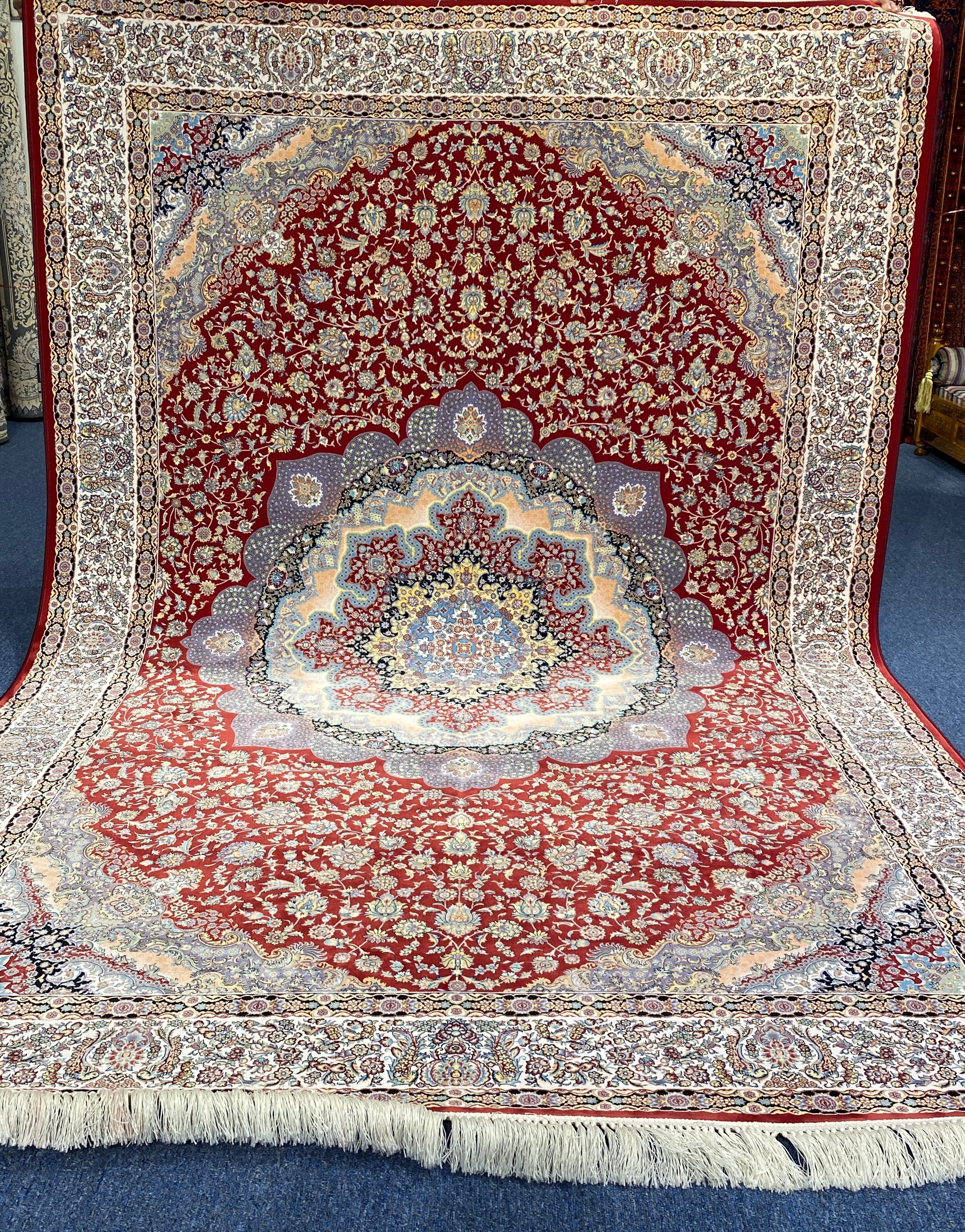 ペルシャ絨毯 81×260 新品未使用 カーペット ラグ Made in Iran